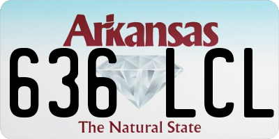 AR license plate 636LCL