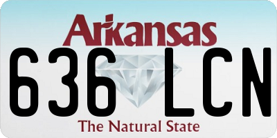 AR license plate 636LCN