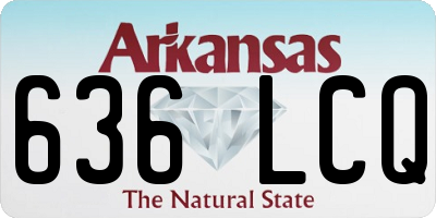 AR license plate 636LCQ
