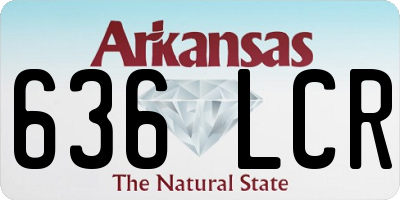 AR license plate 636LCR