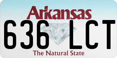 AR license plate 636LCT