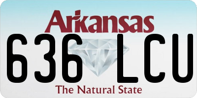 AR license plate 636LCU