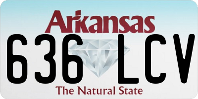 AR license plate 636LCV
