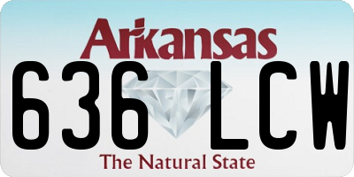 AR license plate 636LCW