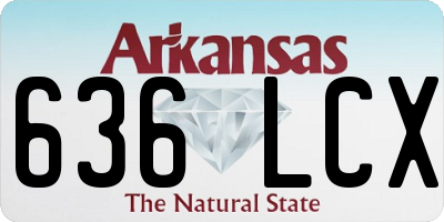 AR license plate 636LCX