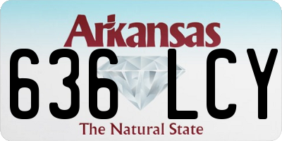 AR license plate 636LCY