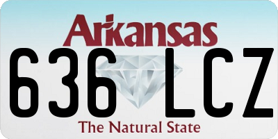 AR license plate 636LCZ