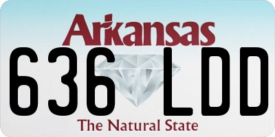 AR license plate 636LDD