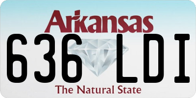AR license plate 636LDI