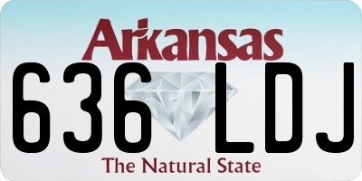 AR license plate 636LDJ
