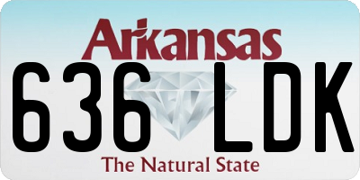 AR license plate 636LDK