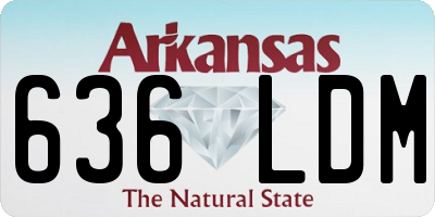 AR license plate 636LDM