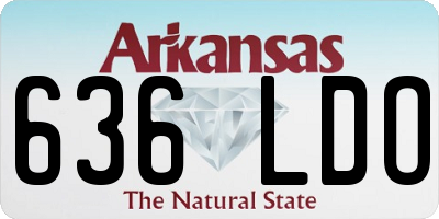 AR license plate 636LDO