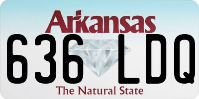AR license plate 636LDQ