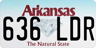 AR license plate 636LDR