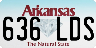 AR license plate 636LDS