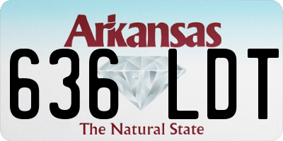 AR license plate 636LDT