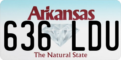 AR license plate 636LDU