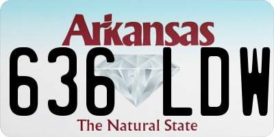 AR license plate 636LDW