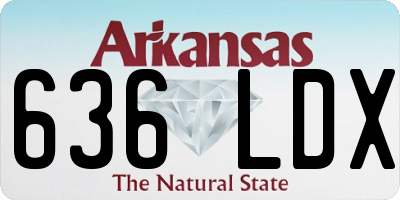 AR license plate 636LDX