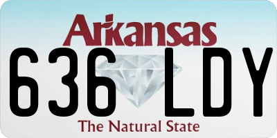 AR license plate 636LDY