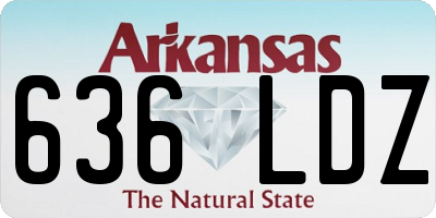 AR license plate 636LDZ