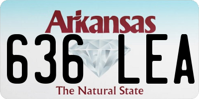 AR license plate 636LEA