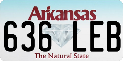 AR license plate 636LEB