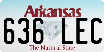 AR license plate 636LEC