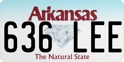 AR license plate 636LEE