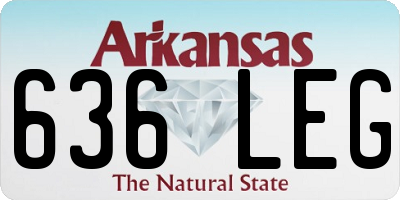 AR license plate 636LEG