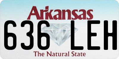 AR license plate 636LEH