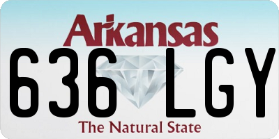 AR license plate 636LGY