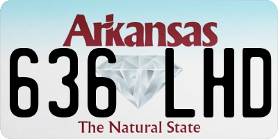 AR license plate 636LHD
