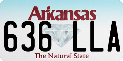 AR license plate 636LLA