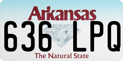 AR license plate 636LPQ