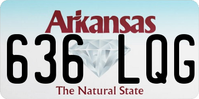 AR license plate 636LQG