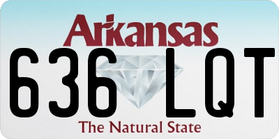 AR license plate 636LQT