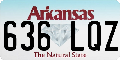 AR license plate 636LQZ