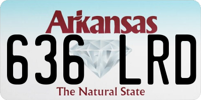 AR license plate 636LRD