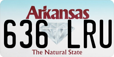 AR license plate 636LRU