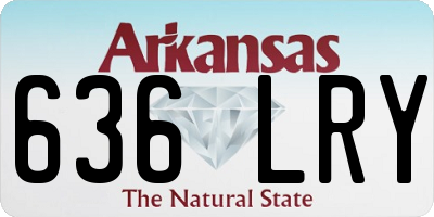 AR license plate 636LRY