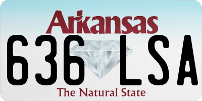 AR license plate 636LSA