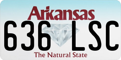 AR license plate 636LSC
