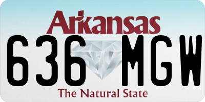 AR license plate 636MGW