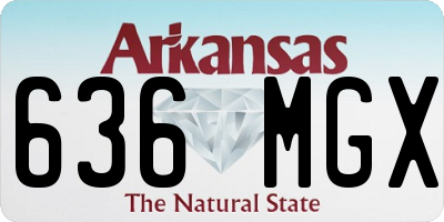 AR license plate 636MGX