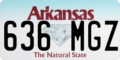 AR license plate 636MGZ