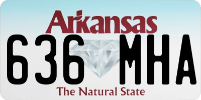 AR license plate 636MHA