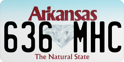 AR license plate 636MHC