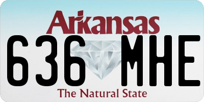 AR license plate 636MHE